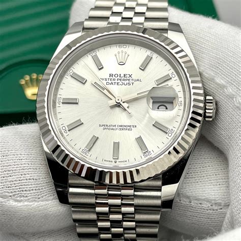 rolex datejust 41 silver dial jubilee|Rolex Datejust 41 release date.